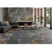 Terravito Hozino wand- en vloertegel - 59.5x59.5cm - 9.5mm - gerectificeerd - Natuursteen look - Zwart SW857378