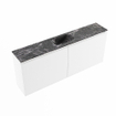 MONDIAZ TURE-DLUX Meuble de toilette 120cm Talc. EDEN lavabo Lava position milieu. Avec 1 trou de robinet. SW1103612