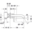 Duravit C.1 afbouwdeel v. wastafelmengkraan chroom SW420950