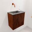 Mondiaz JOYA-DLUX Meuble de toilette 40cm - couleur Ruby - Vasque FAYE position Gauche Sans trou de robinet couleur Sombra. SW1425643