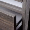 IChoice Nexxt badmeubelset 120x45.5x55 greeploos 2 lades open deel Legno antracite zonder spiegel SHOWROOMMODEL SHOW16999