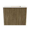 Mondiaz JOYA-DLUX 50cm meuble de toilette - couleur Dusk - Lavabo FAYE position Droite Sans trou de robinet couleur Meli. SW1425811