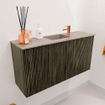 Mondiaz JOYA-DLUX Meuble de toilette 80cm - couleur Shadow - Vasque FAYE position Milieu 1 trou de robinet couleur Saba SW1425111