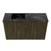 Mondiaz JOYA-DLUX 70cm meuble de toilette - couleur Shadow - Vasque FAYE position Gauche 1 trou de robinet couleur Lava. SW1422837