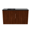 Mondiaz JOYA 70cm meuble de salle de bains WC - couleur Ruby - Vasque FAYE position Gauche 1 trou de robinet couleur Urban SW1421801