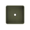 Arcqua Case vasque à poser - 37x37cm - Carré - Marbre coulé Mat vert SW909490