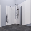 Brauer Season Douche à l'italienne - 80x200cm - verre clair - Noir SW1038979