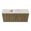 Mondiaz JOYA-DLUX 90cm meuble de salle de bains - couleur Dusk - Vasque FAYE position Gauche 1 trou de robinet couleur Frappe. SW1423055
