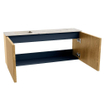 Mondiaz JOYA-DLUX 100cm meuble de salle de bains - couleur Oak - Vasque FAYE position Gauche 1 trou de robinet couleur Nata. SW1424030