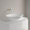 Villeroy & Boch Loop & Friends Vasque à poser - 620 x 420 x 120 stone white mat (blanc) CeramicPlus - avec trop-plein SW644101