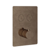 Hotbath Cobber kit d'habillage thermostat encastré avec 2 boutons poussoirs laiton vieilli SW229976