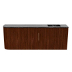 Mondiaz JOYA-DLUX 111.6cm toiletmeubel - ronding links kleur Ruby - Wastafel FAYE positie Rechts Zonder kraangat kleur Lava. SW1423685