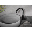 Wiesbaden Ribbd Mitigeur lavabo avec bec pivotant mat noir SW632120