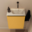 MONDIAZ TURE-DLUX Meuble toilette - 40cm - Ocher - EDEN - vasque Ostra - position droite - sans trou de robinet SW1104928