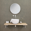 Differnz miroir rond 80 x 80 cm blanc SW705565