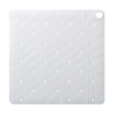 Sealskin Ribb Tapis de douche - 55x55cm - Antidérapant - inclus - crochet noir - Blanc SW1421065