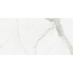Terravito Alpuro wand- en vloertegel - 60x120cm - 10mm - Vierkant - gerectificeerd - Marmerlook - Wit/zwart glans SW542091