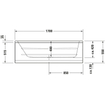 Duravit D Code bad acryl rechthoekig afvoer midden 170x70x40cm wit 0297512