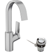 Hansgrohe VIVENIS ééngreeps wastafelmengkraan 210 met draaibare uitloop en pop-up trekwaste chroom SW642494