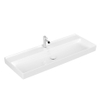 Villeroy & Boch Collaro Lavabo à poser sur meuble - 1200 x 470 x 160 mm - Blanc Alpin CeramicPlus - sans trop-plein SW358395