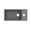 Arcqua Flair lave-mains - 36x18x9cm - marbre de synthèse - 1 trou de robinet - à droite - gris quartz mat SW1474763