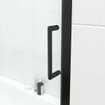 FugaFlow ID06 Quick Fit Page baignoire - Porte coulissante en 2 pièces - 170x150cm - 6mm verre de sécurité - anti calcaire - Noir mat SW999903