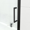 Marenza Slide Quick Fit Badwand - 2 delige schuifdeur - 170x150cm - 6mm veiligheidsglas - anti kalk - mat zwart SW491647