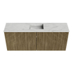 Mondiaz JOYA-DLUX 100cm toiletmeubel - kleur Dusk - Wastafel FAYE positie Midden Zonder kraangat kleur Opalo. SW1423307