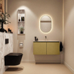 MONDIAZ TURE-DLUX Meuble de toilettes 100 cm Oro. Lavabo EDEN Glace position centrale. Sans trou de robinet. SW1103426