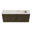 Mondiaz JOYA-DLUX 100cm toiletmeubel - kleur Shadow - Wastafel FAYE positie Rechts 1 kraangat kleur Frappe. SW1422722