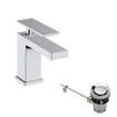Hansgrohe Tecturis E Mitigeur lavabo - bonde à tirette - sans vidage - coolstart - bec 12.2 cm - chrome SW918571