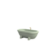 Gardentub Baignoire îlot (extérieur) - 194x94x66cm - synthétique - compatible à l'extérieur - vert lime mat SW1017088