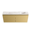 MONDIAZ TURE-DLUX Meuble toilette - 120cm - Oro - EDEN - vasque Frappe - position droite - 1 trou de robinet SW1102919