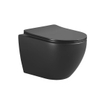 Xellanz Nibiru rimless wandcloset met toiletzitting softclose en quick release mat zwart SW795686