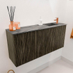 Mondiaz JOYA-DLUX 90cm meuble de toilette - couleur Shadow - Vasque FAYE position Droite 1 trou de robinet couleur Sombra. SW1425197
