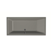 Xenz Kristal baignoire encastrable - 160x75cm - avec trop-plein - sans bonde - Acrylique Cement SW378414
