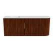 Mondiaz JOYA 101.6cm toiletmeubel - ronding rechts kleur Ruby - Wastafel FAYE positie Links 1 kraangat kleur Talc. SW1421822