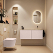 MONDIAZ TURE-DLUX Meuble toilette - 120cm - Rosee - EDEN - vasque Frappe - position droite - sans trou de robinet SW1103045