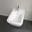 Villeroy & Boch Finion bidet suspendu 1 trou de robinetterie 37.5x56cm - CeramicPlus avec trop-plein blanc SW106544