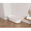 Zeza Oval Ligbad - 190x90cm - acryl - duo - glans wit SW1015080