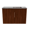 Mondiaz JOYA-DLUX 60cm toiletmeubel - kleur Ruby - Wastafel FAYE positie Rechts 1 kraangat kleur Sombra. SW1425652