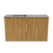 Mondiaz JOYA-DLUX Meuble de toilette 70cm - couleur Oak - Vasque FAYE position Gauche Sans trou de robinet couleur Sombra SW1424249