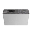 MONDIAZ TURE-DLUX Meuble WC 80cm Plata. EDEN lavabo Lava position gauche. Sans trou de robinet. SW1103961