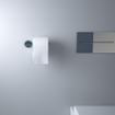 Clou Flat toiletrolhouder 16.5x4.8cm zonder klep chroom SW9745