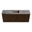 Mondiaz JOYA-DLUX 100cm meuble de toilette - couleur Walnut - Vasque FAYE position Milieu 1 trou de robinet couleur Sombra. SW1424723