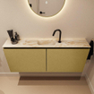 MONDIAZ TURE-DLUX Meuble toilette - 120cm - Oro - EDEN - vasque Frappe - position centrale - 1 trou de robinet SW1102934