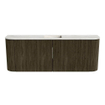 Mondiaz JOYA-DLUX 113.2cm toiletmeubel - ronding links en rechts kleur Shadow - Wastafel FAYE positie Midden 1 kraangat kleur Ostra. SW1423031
