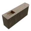 Mondiaz JOYA-DLUX 101.6cm toiletmeubel - ronding rechts kleur Shadow - Wastafel FAYE positie Links 1 kraangat kleur Arena. SW1424833