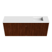 Mondiaz JOYA 100cm toiletmeubel - kleur Ruby - Wastafel FAYE positie Rechts 1 kraangat kleur Talc. SW1421746