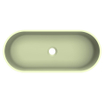 Arcqua Case vasque à poser - ovale - 60x26cm - mat pastel vert SW1209125